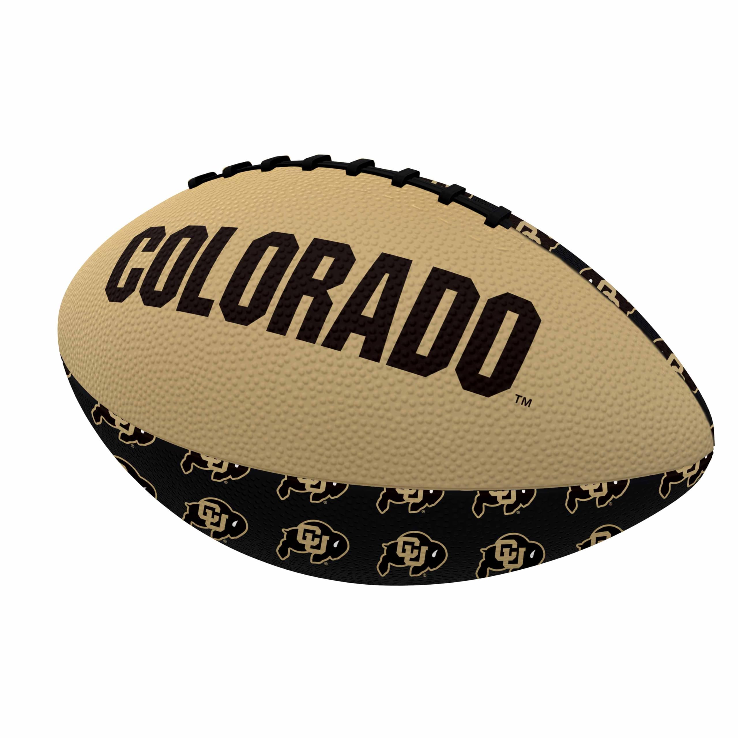 Logo Brands Colorado Buffaloes Mini Size Rubber Footballl