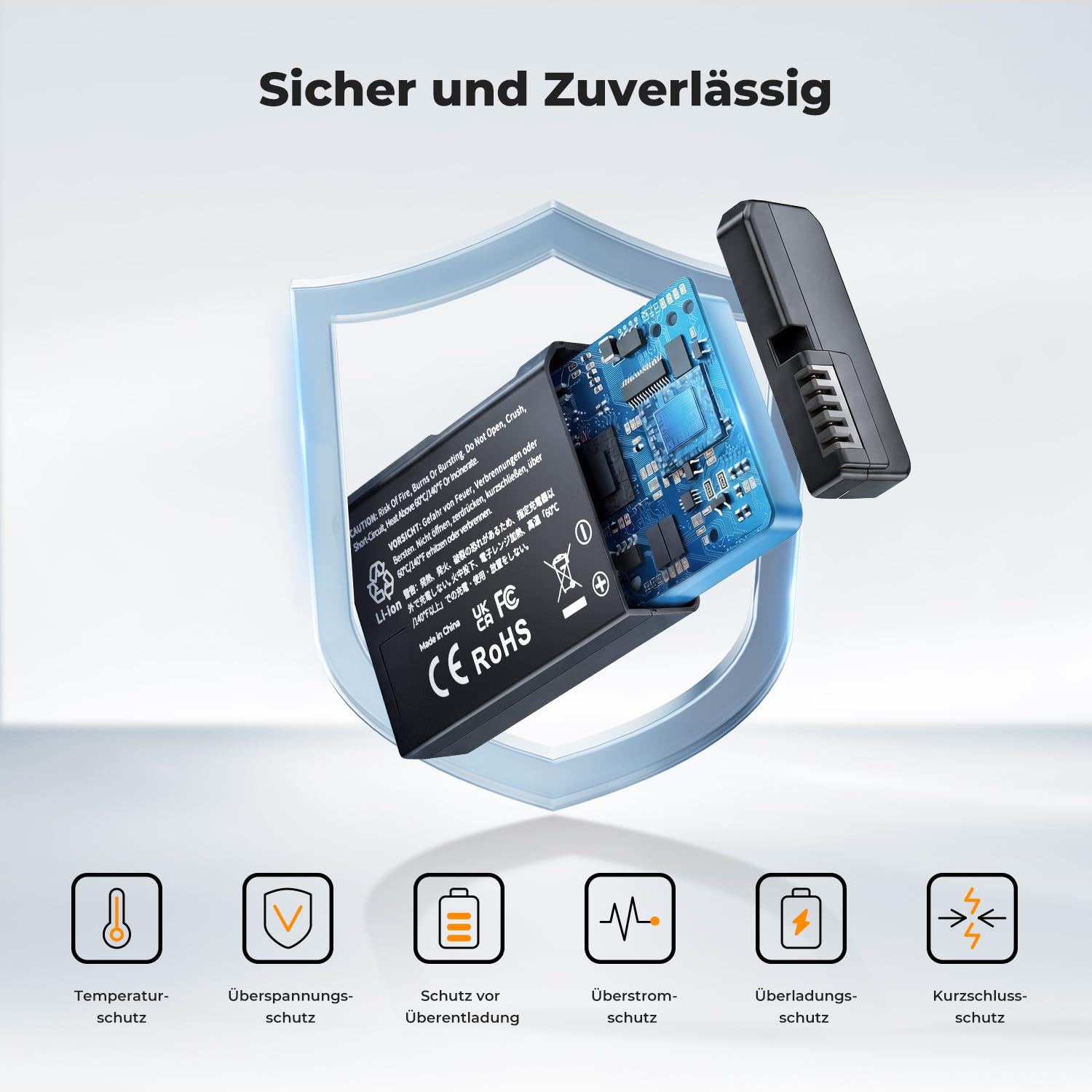 K&F CONCEPT 3er-Pack EN-EL14 EN -EL14a Akku und Upgrade-LCD-Ladegerät Kompatibel mit Nikon D5300 D5600 D5100 D5200 D5500 D3100 D3200 D3300 D3400 D3500 Coolpix P7000 P7100 P7200 P7700 P7800 Kameras