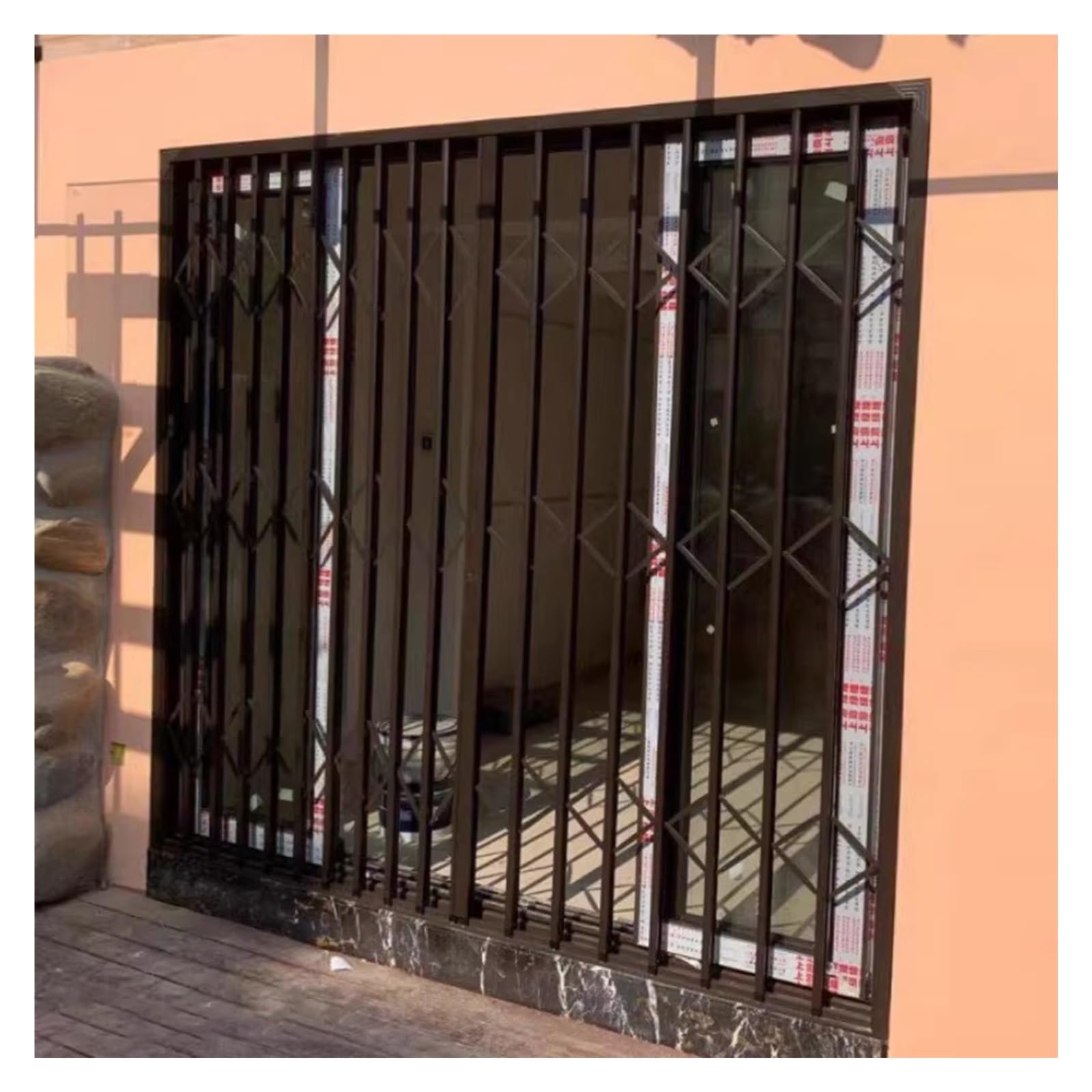 Protectores de ventana plegables para seguridad del hogar, barras de aleación de aluminio resistentes a los ladrones para puertas correderas y ventanas, protección de mascotas