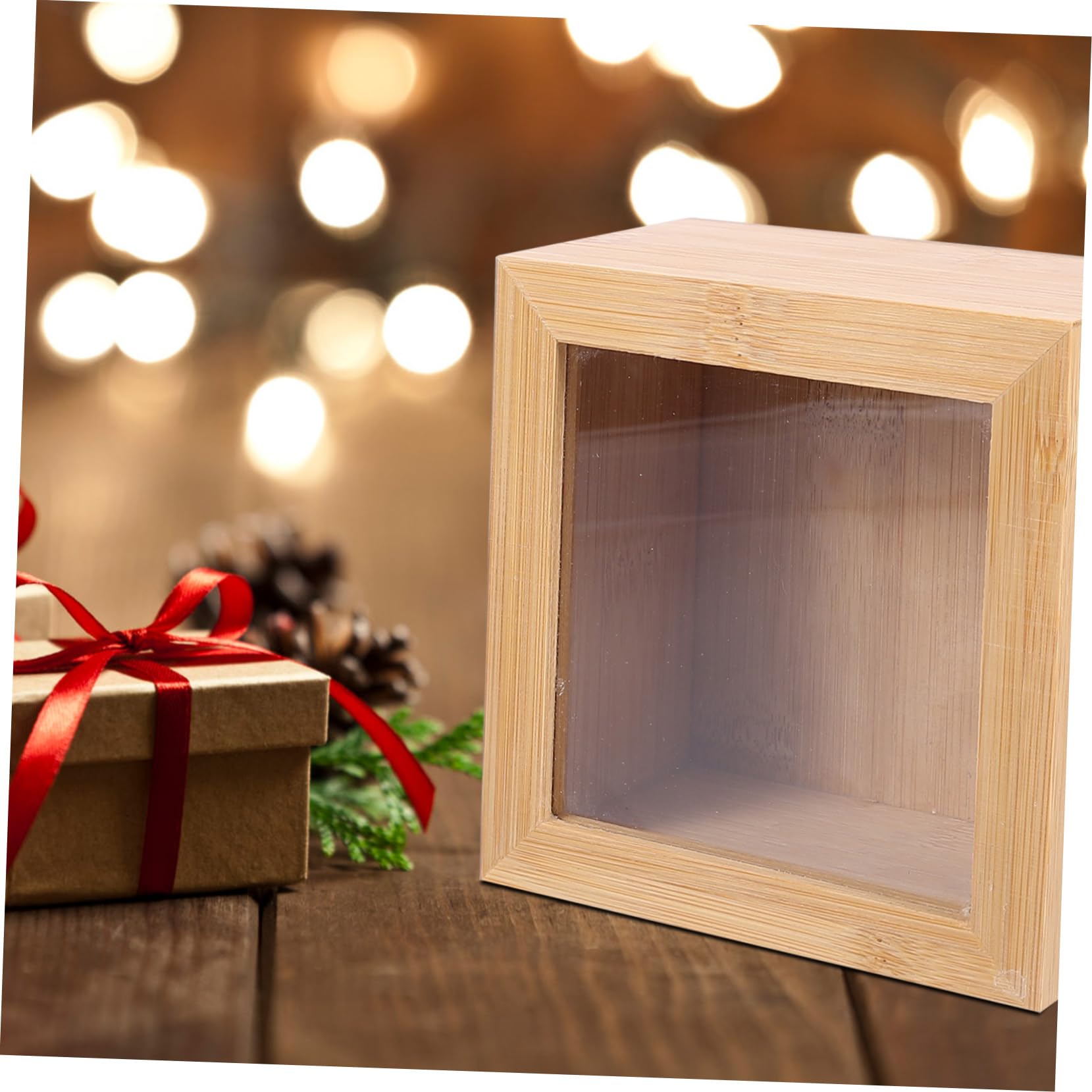 Alipis 9pièces Boîte De Rangement Carrée Avec Couvercle Pour Bijoux Et Petits Objets Organisateur De Bureau Naturel Pratique Et Élégant