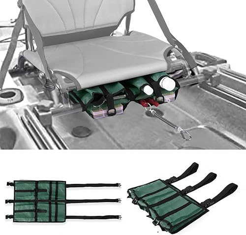 Miniatura 4 de Bolsa de almacenamiento de malla para kayak, accesorios de equipo de kayak, compartimentos de almacenamiento para asiento de canoa de kayak, bolsa