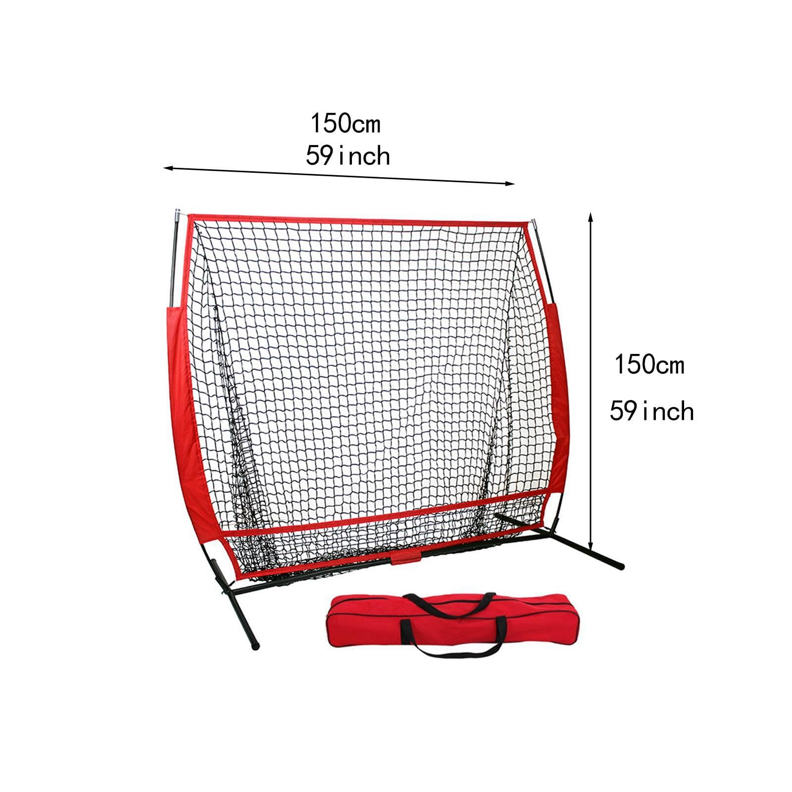 Red de béisbol de fácil instalación para práctica de bateo de sóftbol, excelente para Entrenamiento Deportivo en Equipo en Cualquier Lugar.