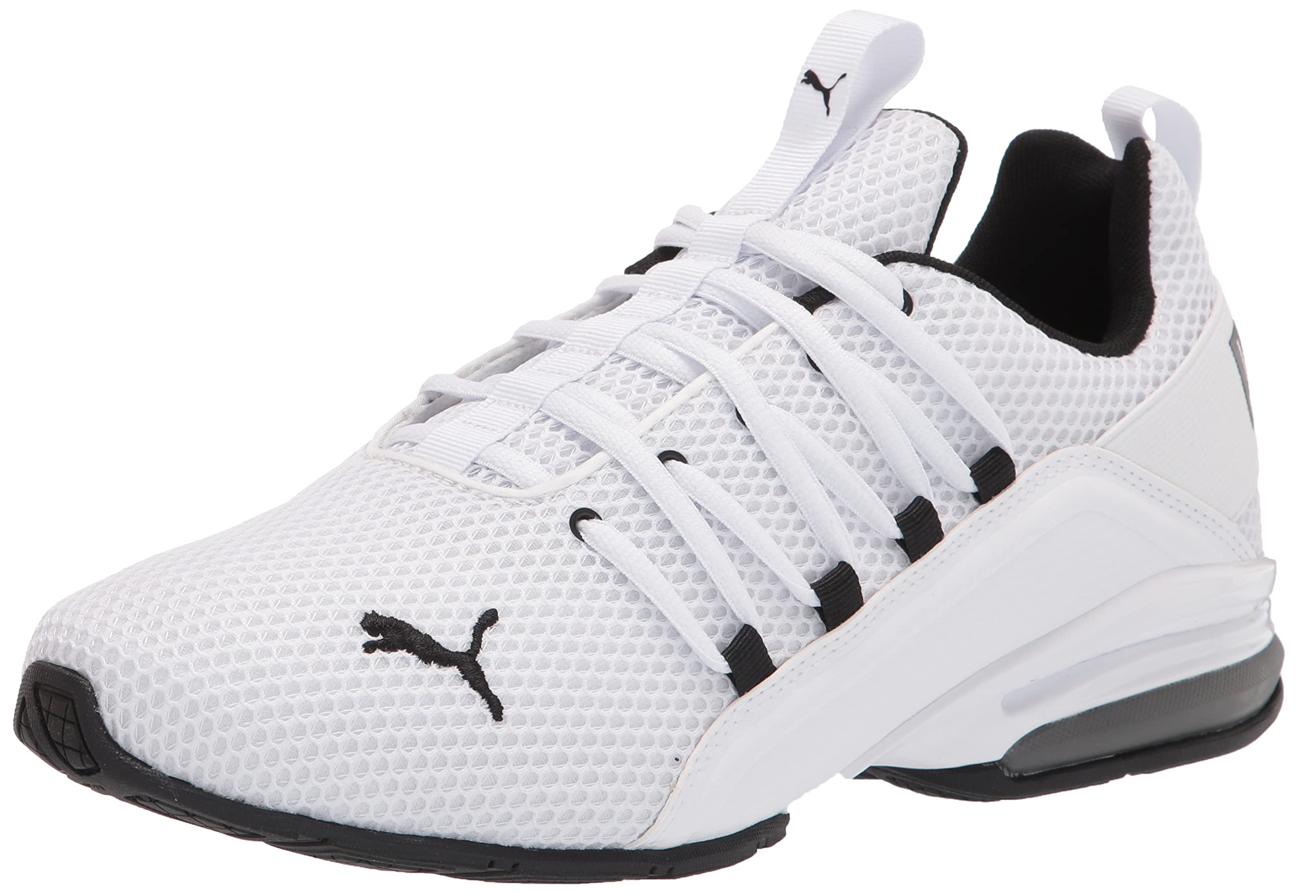 PUMA Mens Axelion Puma White-Castlerock 12 Medium