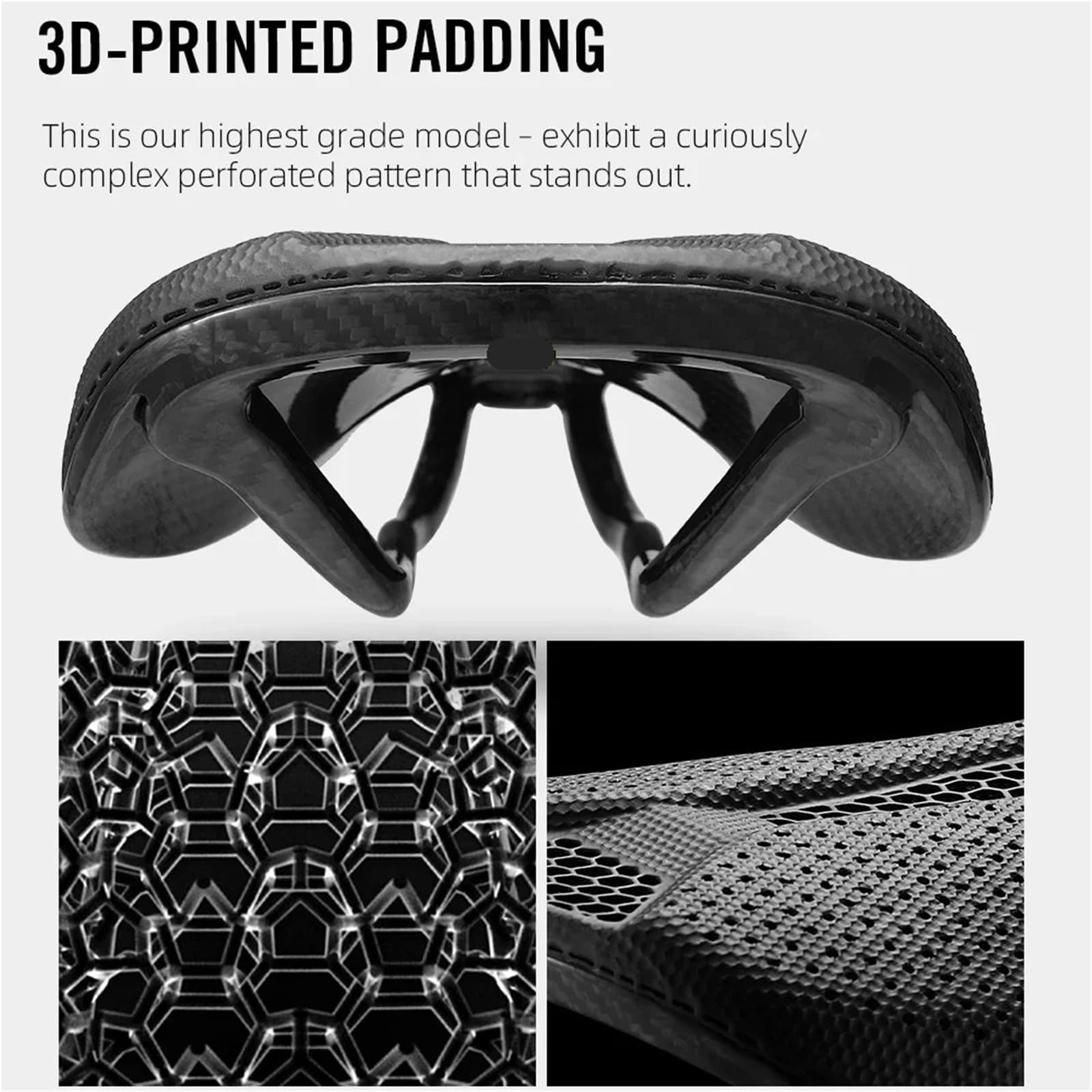 Compatibile con la sella 3D RYET 265x142mm | Binari 7x9, full carbon, vestibilità MTB/gravel/strada