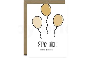 Birthday Card, Stay High Happy Birthday Greeting Card