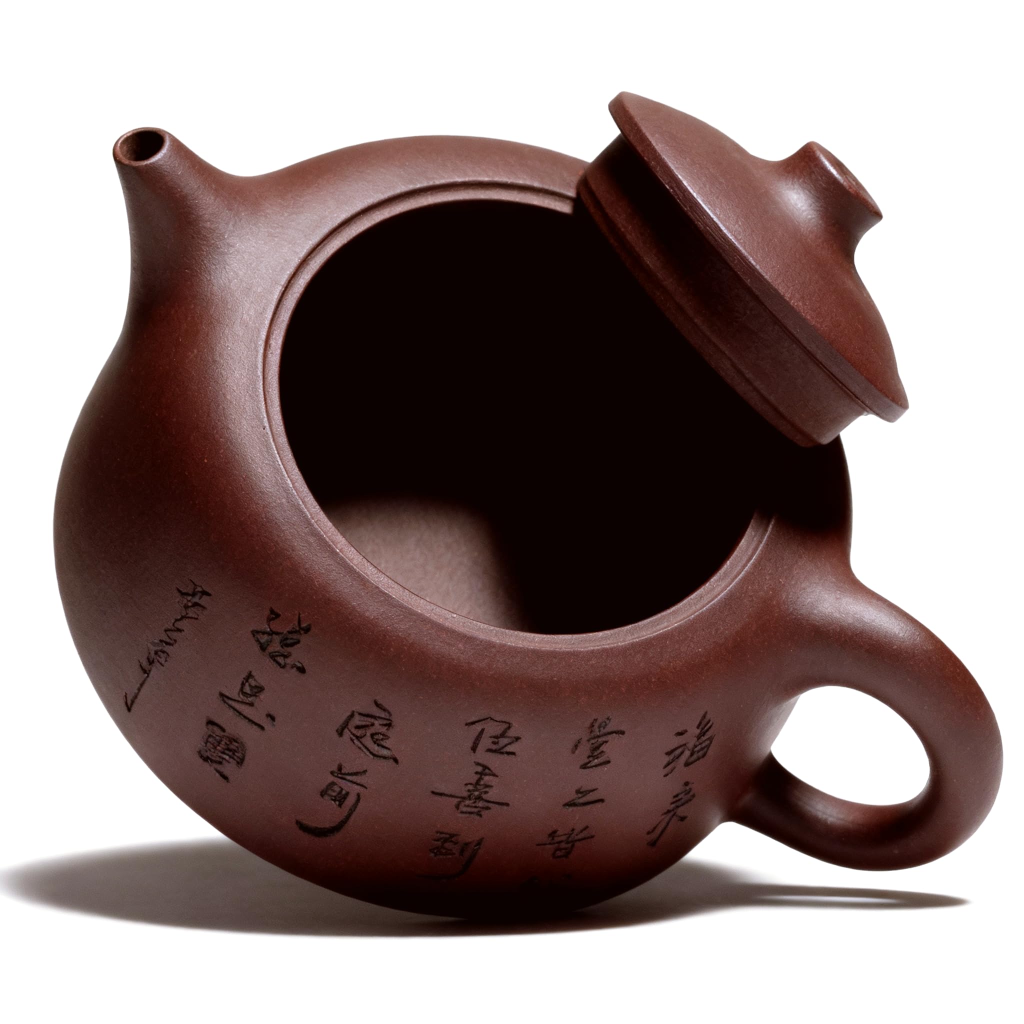 Yixing Zisha-Teekanne, handgefertigt, Kung-Fu-Teekanne, 284 ml