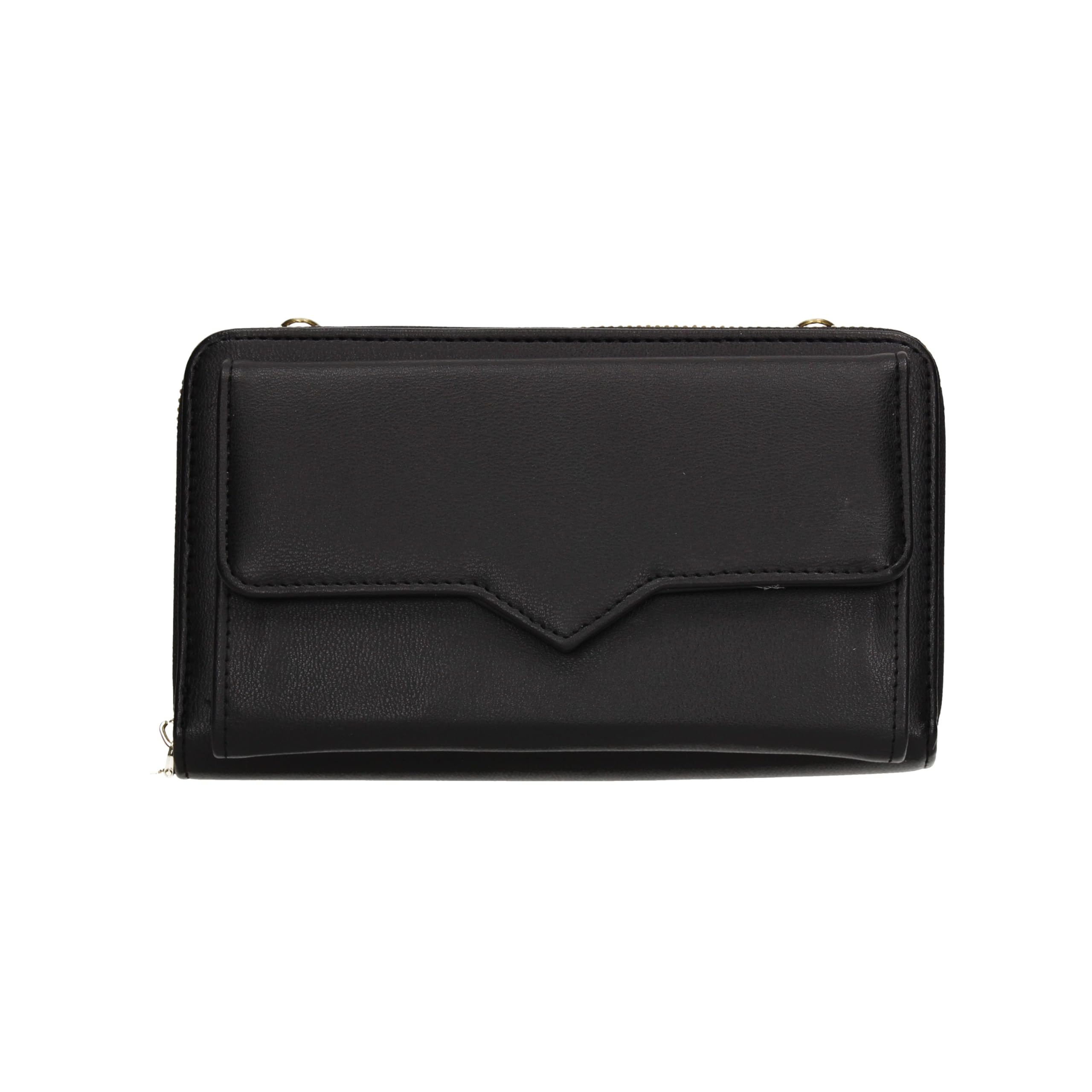 SwankySwans Amy Womens Wallet Faux Leather Vegan Crossbody Bag, Black