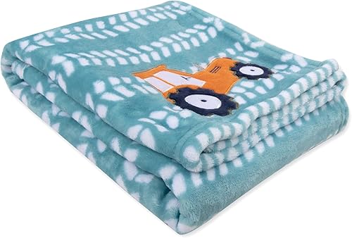 Miniatura 3 de Manta de felpa de vellón para niños y niñas de 30 x 40 pulgadas (tractor terrifico)