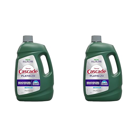 Cascade Platinum Dishwashing Liquid Gel - Fresh Scent, 125 oz. (2 Pack)