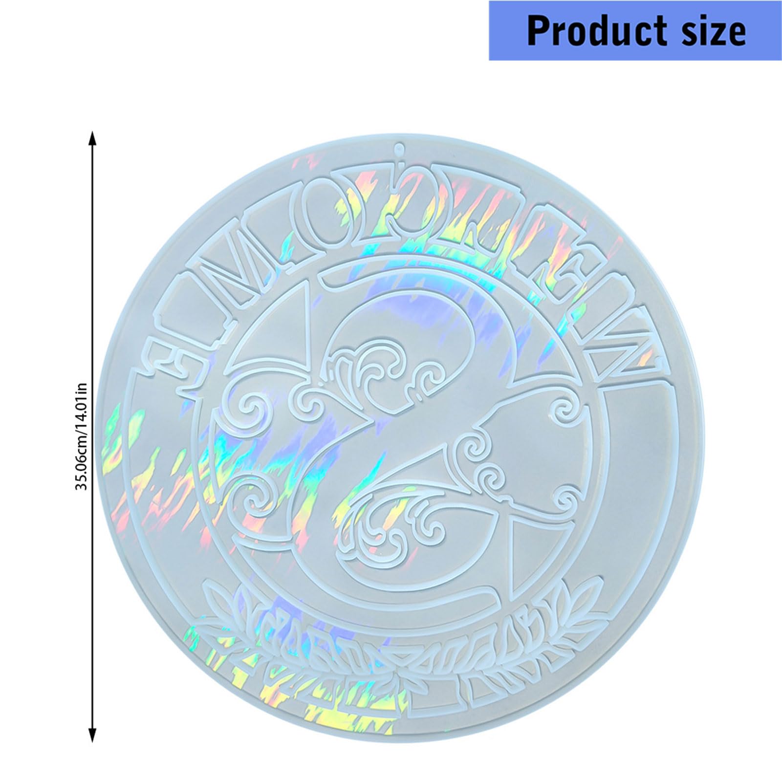 Stampo per decorazione da appendere a parete con lettera S in silicone per creazione artigianale in resina olografica e stampo per script decorazioni per la casa