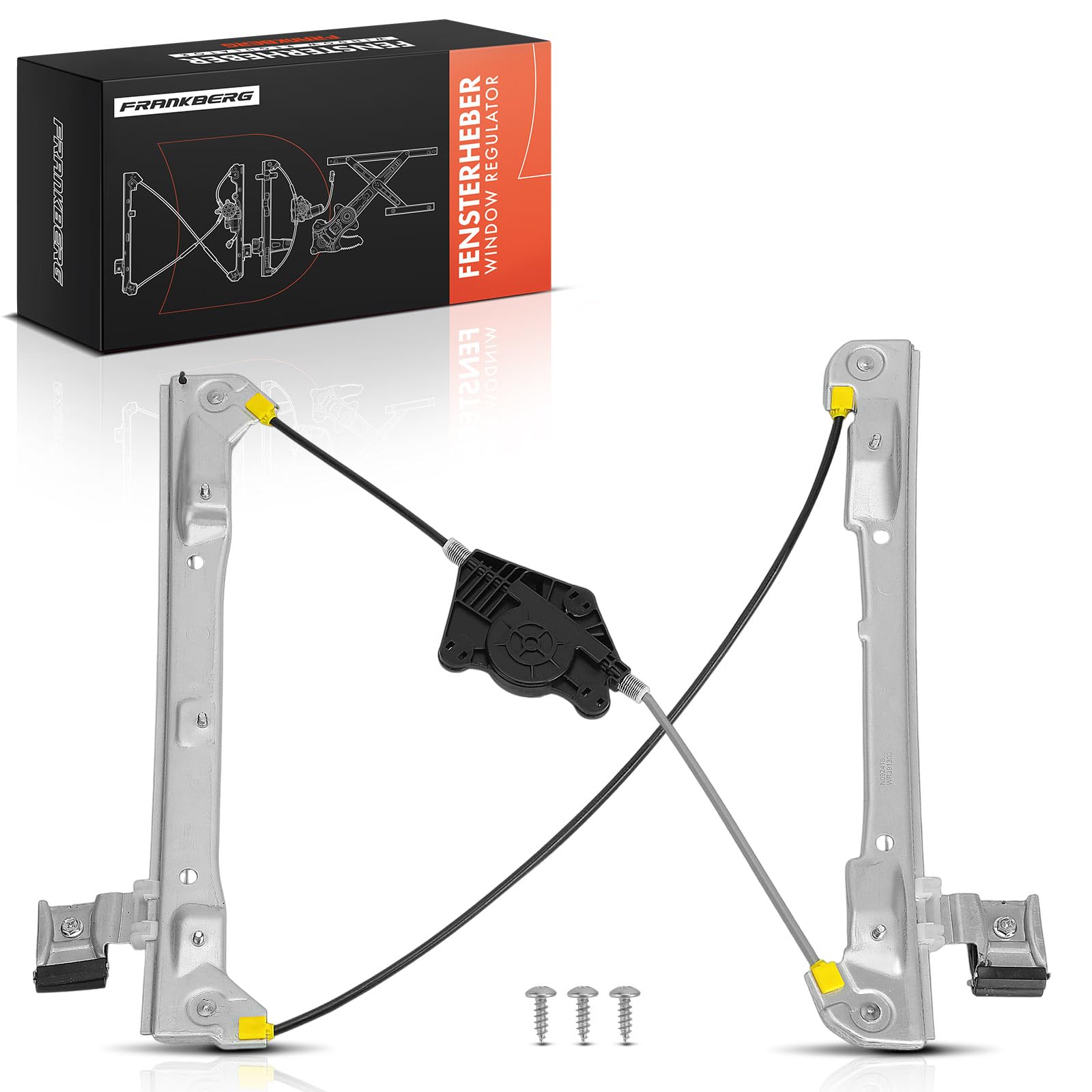 Frankberg Elevalunas Mecanismo elevalunas Eléctrico sin Motor Delantero izquierdo Sin placa 4/5-Puerta Compatible con 159 939 Replace# 71740175, 350103191300