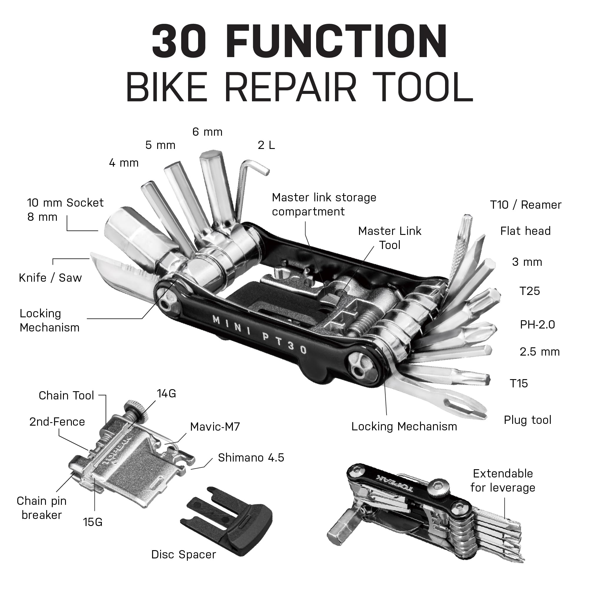 Topeak Mini PT30 Multiherramienta