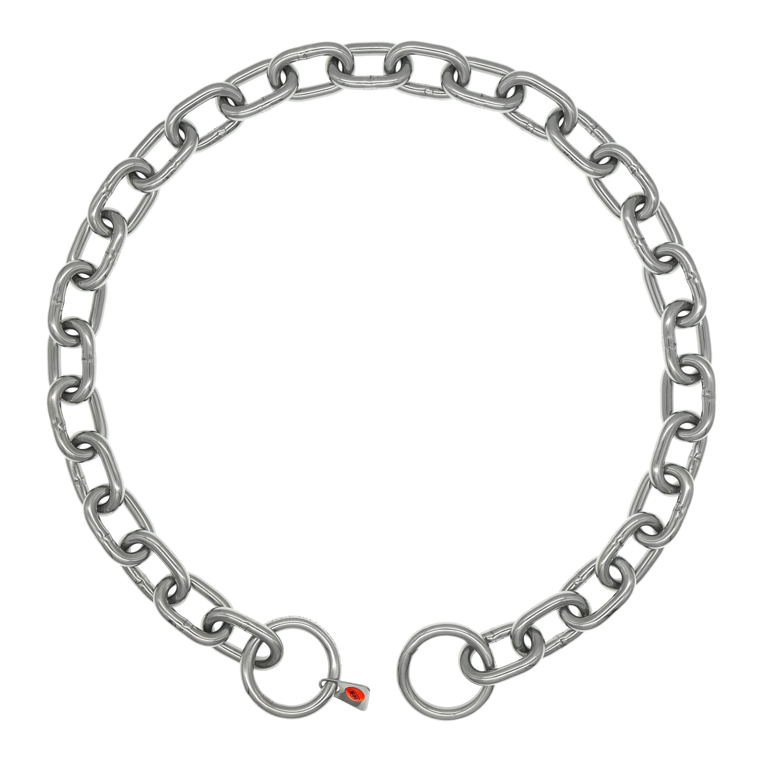 Herm Sprenger Extra Strong 5.0 mm Stainless Steel Fur Saver Dog Collar with Medium Links Professional Training Collar for Medium Large Dogs No-Pull Correction Slip Chain Made in Germany (20in (52cm))