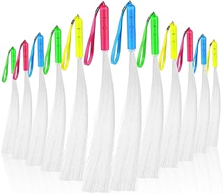 12 Pçs Haste De Fibra Óptica Varinha De Varinha De Luz Para Festa A Granel Presentes Para Crianças Varinha De Bastão Bastão De Luz Para Festa De Luz De LED