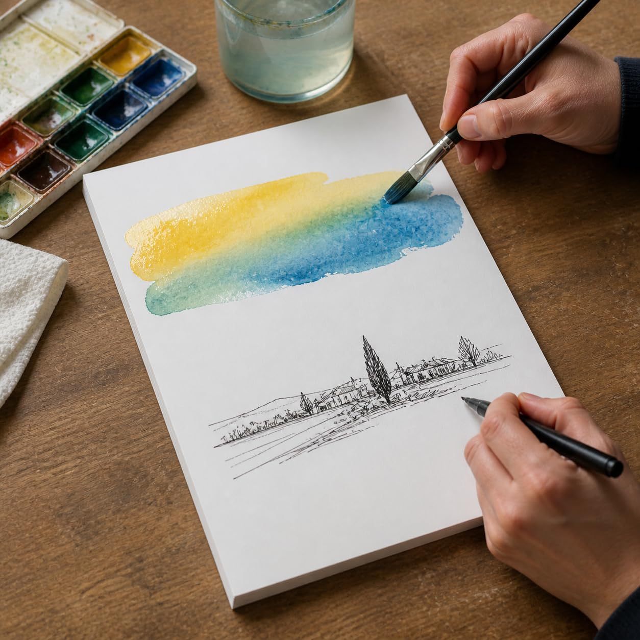 Cartulina para Dibujo y Pintura, Blanca