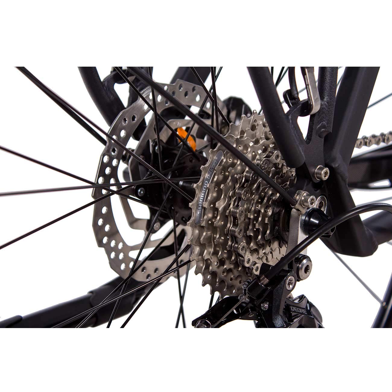 Airtracks Herren Trekking Fahrrad 28 Zoll Shimano Deore 27 Gang M592 SGS 9-Fach Kettenschaltung Schwarz Matt Rahmenhöhen 52cm 56cm Modell 2026
