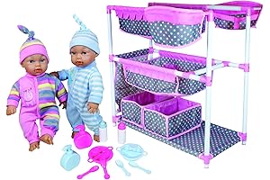Lissi Wooden Baby Care Center with Baby Dolls Playset