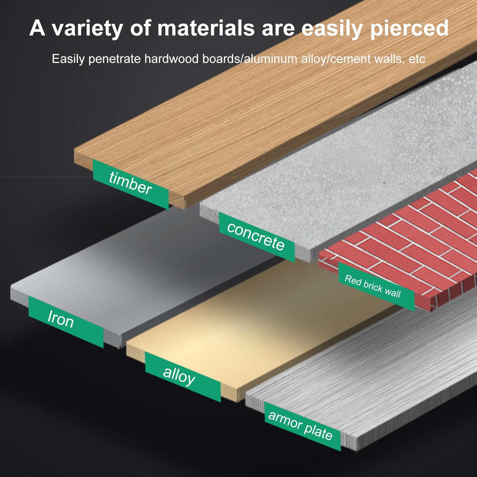 Chiodi Per Sparachiodi Manuale - 50 Pezzi 7,3mm Per Cemento E Ferro - Chiodi Tondi Per Pistola Sparachiodi - Foto 4