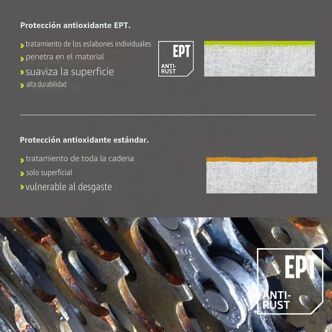 KMC X11 EcoProteQ Fahrradkette de 11 caras // 118 Glieder