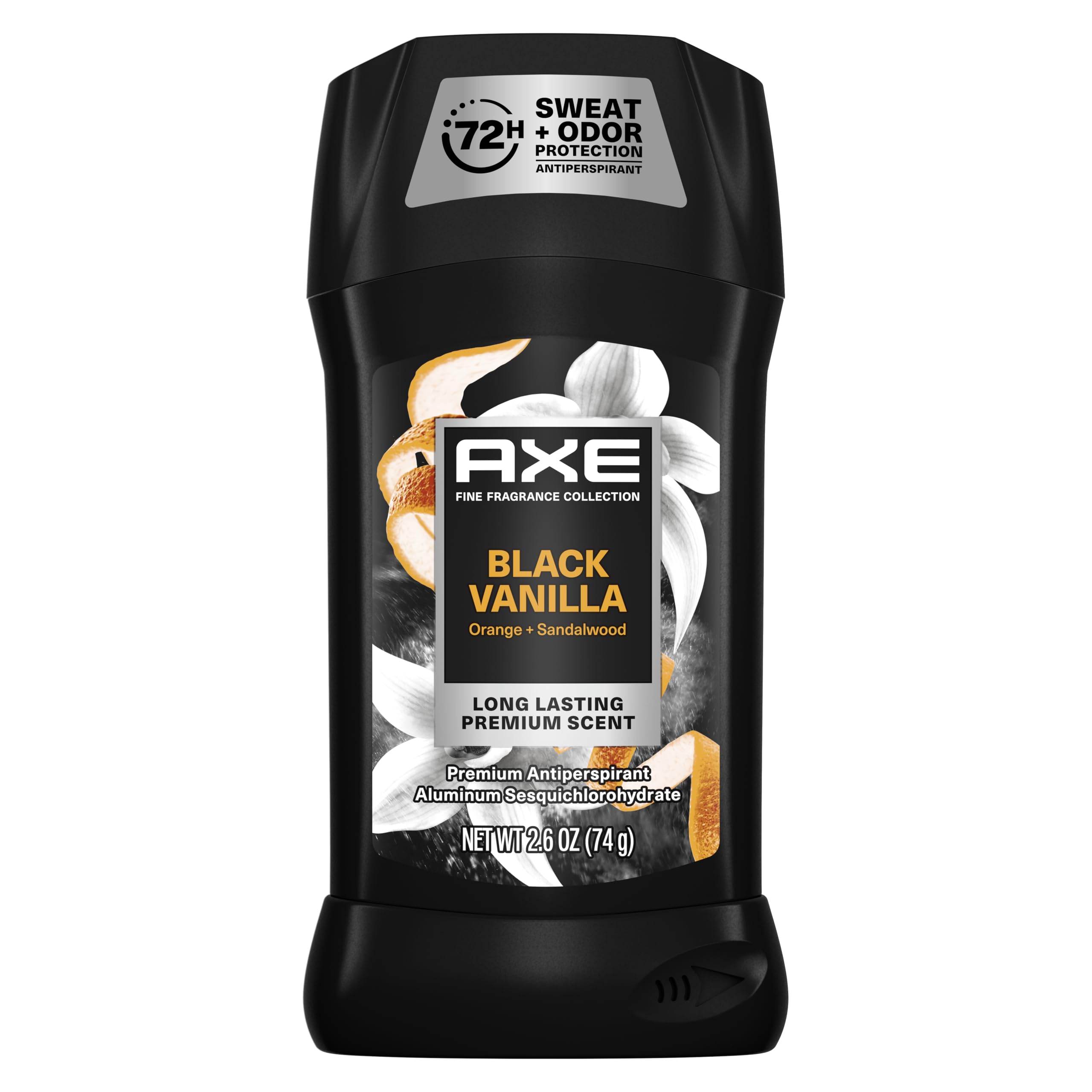 AXE Fine Fragrance Collection Antiperspirant Deodorant for Men Black Vanilla 72 Hour Sweat Odor Protection 2 6 oz
