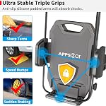 APPS2Car Sturdy CD Slot Phone Mount with One Hand Operation Design, Hands-Free Car Phone Holder Universally Compatible with All iPhone & Android Cell Phones, for Smartphone Mobile