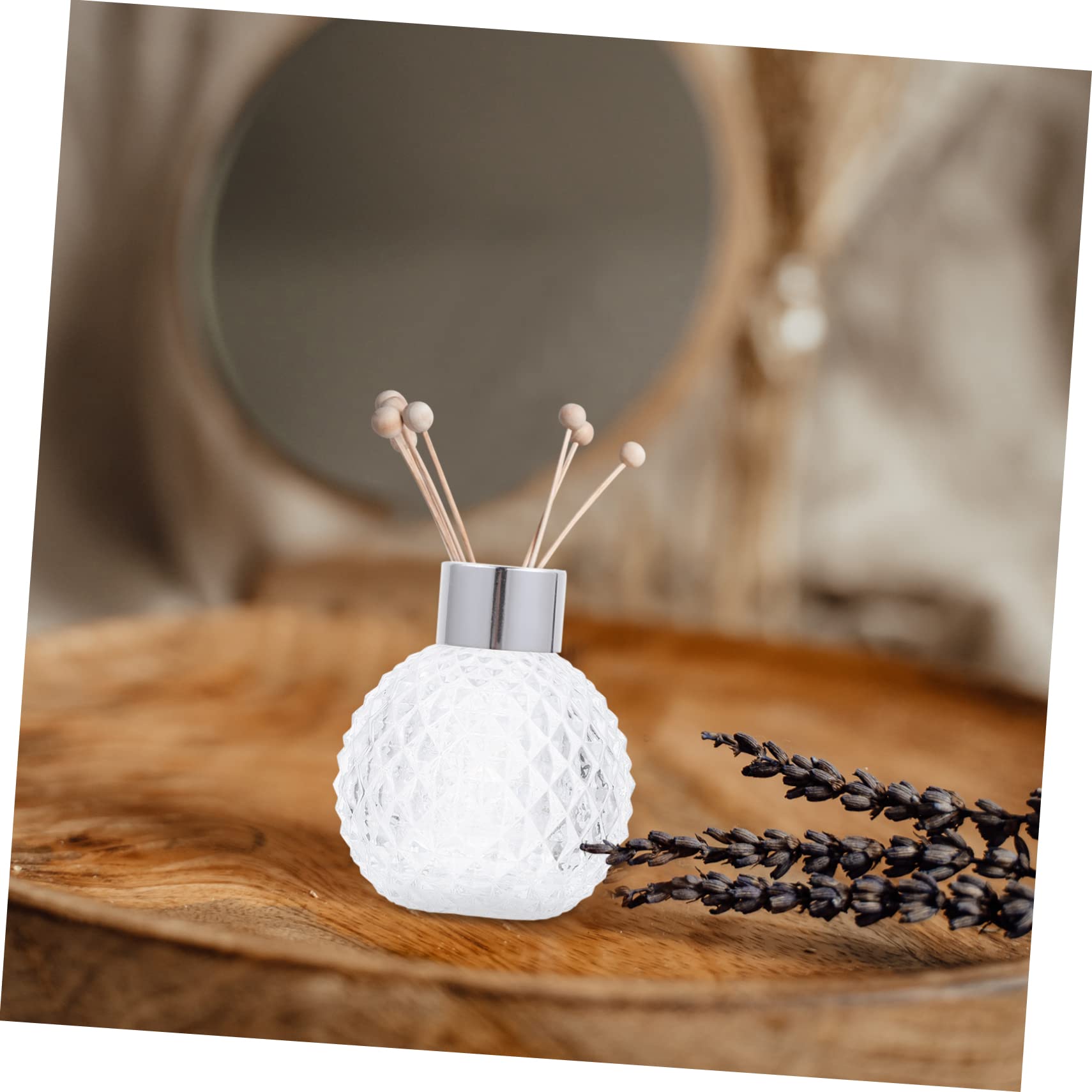 Ipetboom 6 Pezzi Bottiglie di Vetro per Profumo Vuote da 100ml, Riutilizzabili e Lavabili, Contenitori Eleganti per Conservazione Essenze, Regalo per Natale Colore Casuale