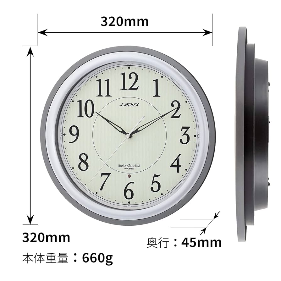 販促用　掛け時計 掛け置き時計 逆転時計 日本製 反転時計 掛置き時計 掛時計