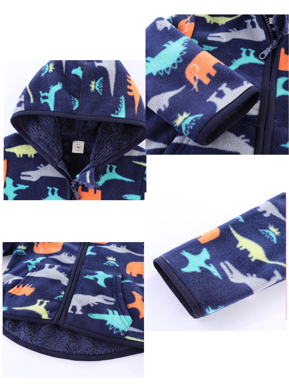 Bebés Niñas Niños Chaqueta Polar con Cremallera Otoño Invierno Abrigo Gruesa Ropa Caliente Para Niños Pequeños
