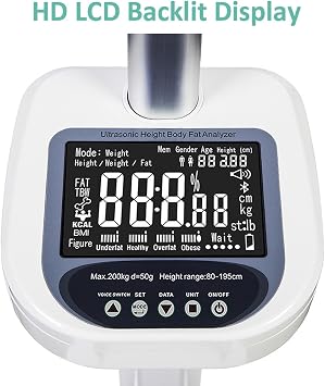Body Weight Scale, Step-On Physician Scales for Gymm, Digital Weighing Machine, High-Definition LCD Digital Display Large Screen