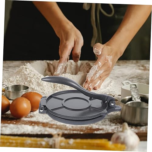 Miniatura 9 de Prensa de masa Las mejores máquinas para hacer pan Prensa de tortilla de aluminio Prensa de tortilla de pizza Pataconera Fabricante de tortillas