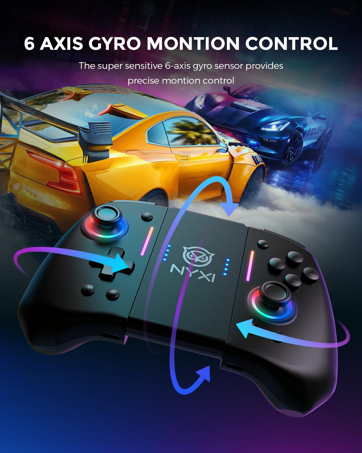 NYXI Hyperion Joy-pad with 6-axis gyro motion control