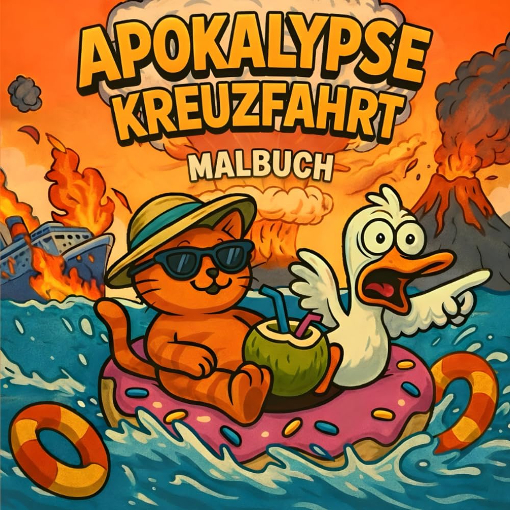 Apokalypse Kreuzfahrt Malbuch: Ein Bold & Easy Kreuzfahrt-Abenteuer mit süßen Tieren und totalem Chaos