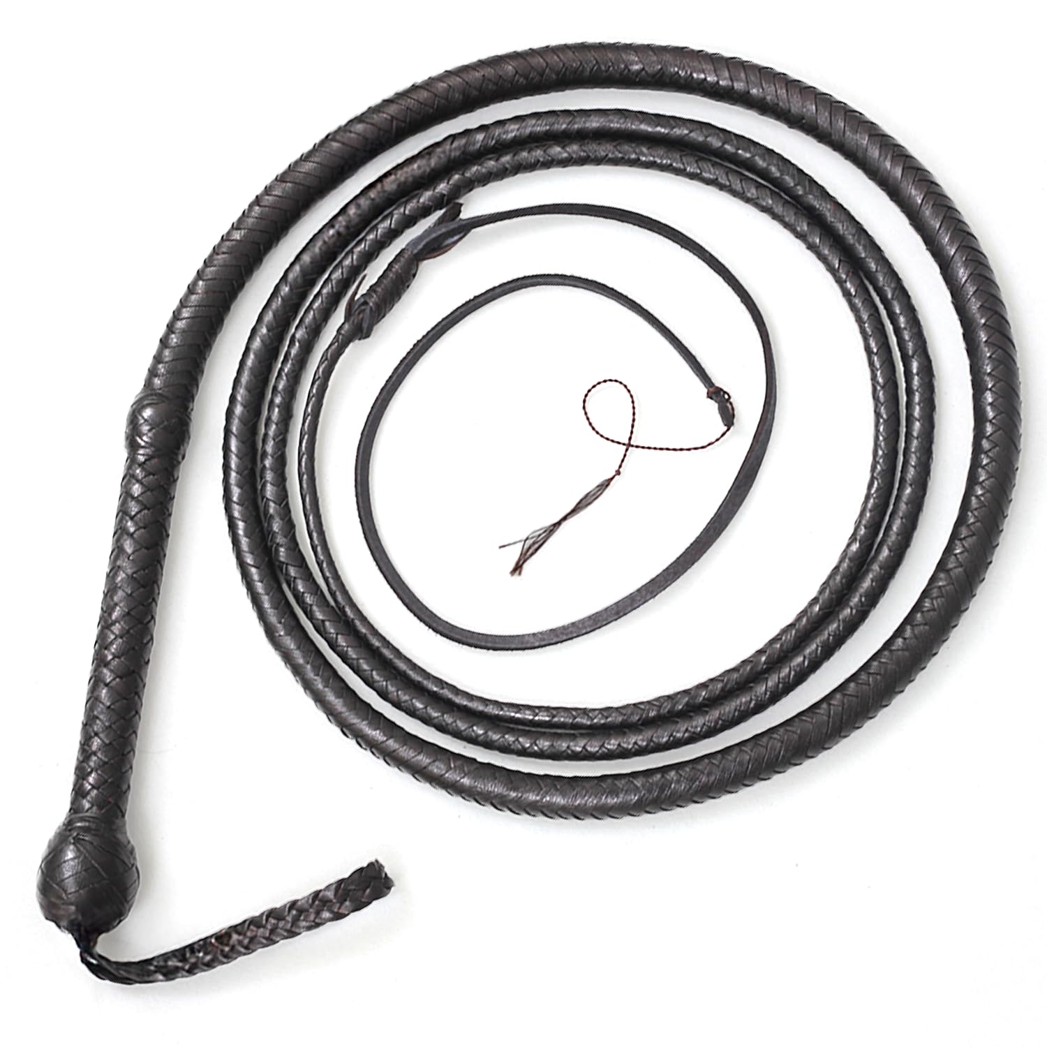 LB's Whip Frustino da 06 a 16 Piedi 12 Fili in Vera Pelle Bovina equestre bullwhip Pancia e Cuoio Cuscino Interno