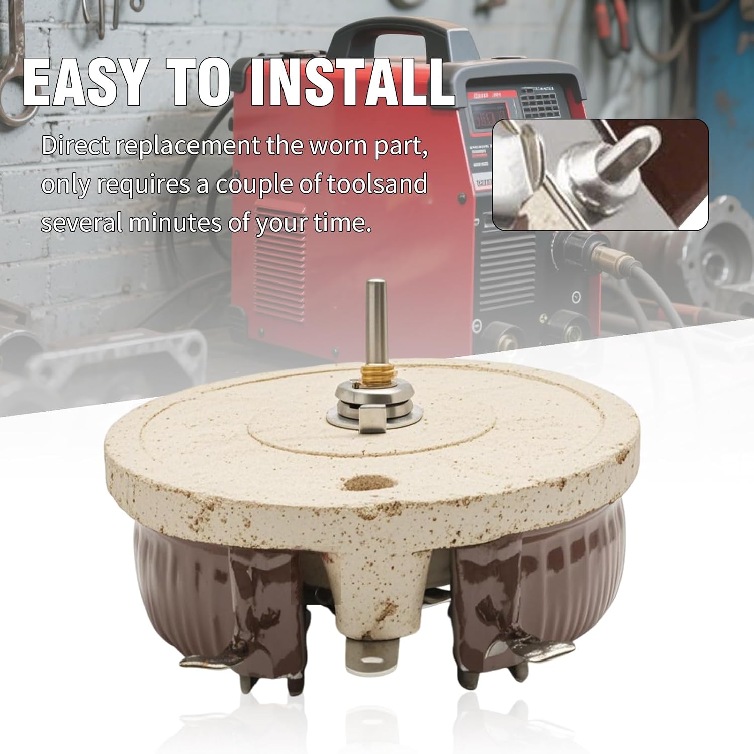 030653 15 Ohm 150W Rheostat, Replacement for Miller Welder SRH 222 333 444 555 Mp 30E 65E 65 75, Replaces 222996 222736 030041