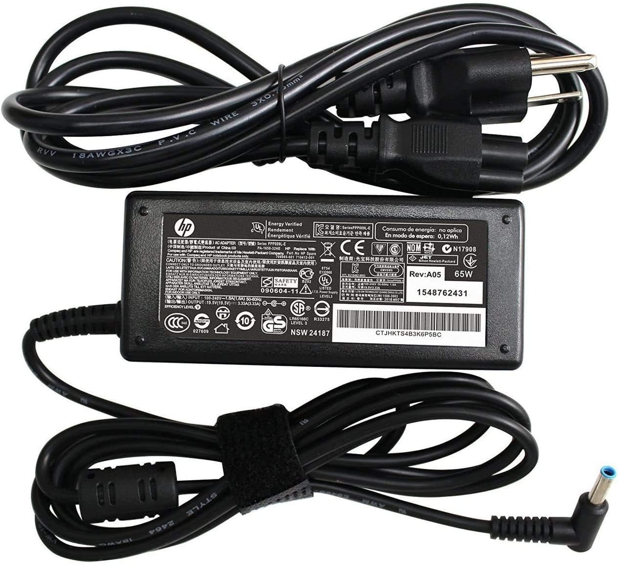 HP 19.5V 2.31A 45W Ac Adapter Laptop Charger for HP Envy x360 x2 13 15 M6 15-u010dx 15-u011dx 741727-001 740015-003 740015-002 HSTNN-LA40 HSTNN-DA40 740015-001 740015-004 Notebook Power Supply