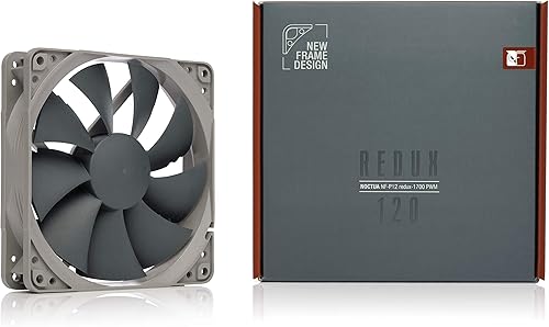 Miniatura 4 de Noctua NF-P12 redux-1700 PWM, ventilador de enfriamiento de alto rendimiento, 4 pines, 1700 RPM (4.724 in, gris)