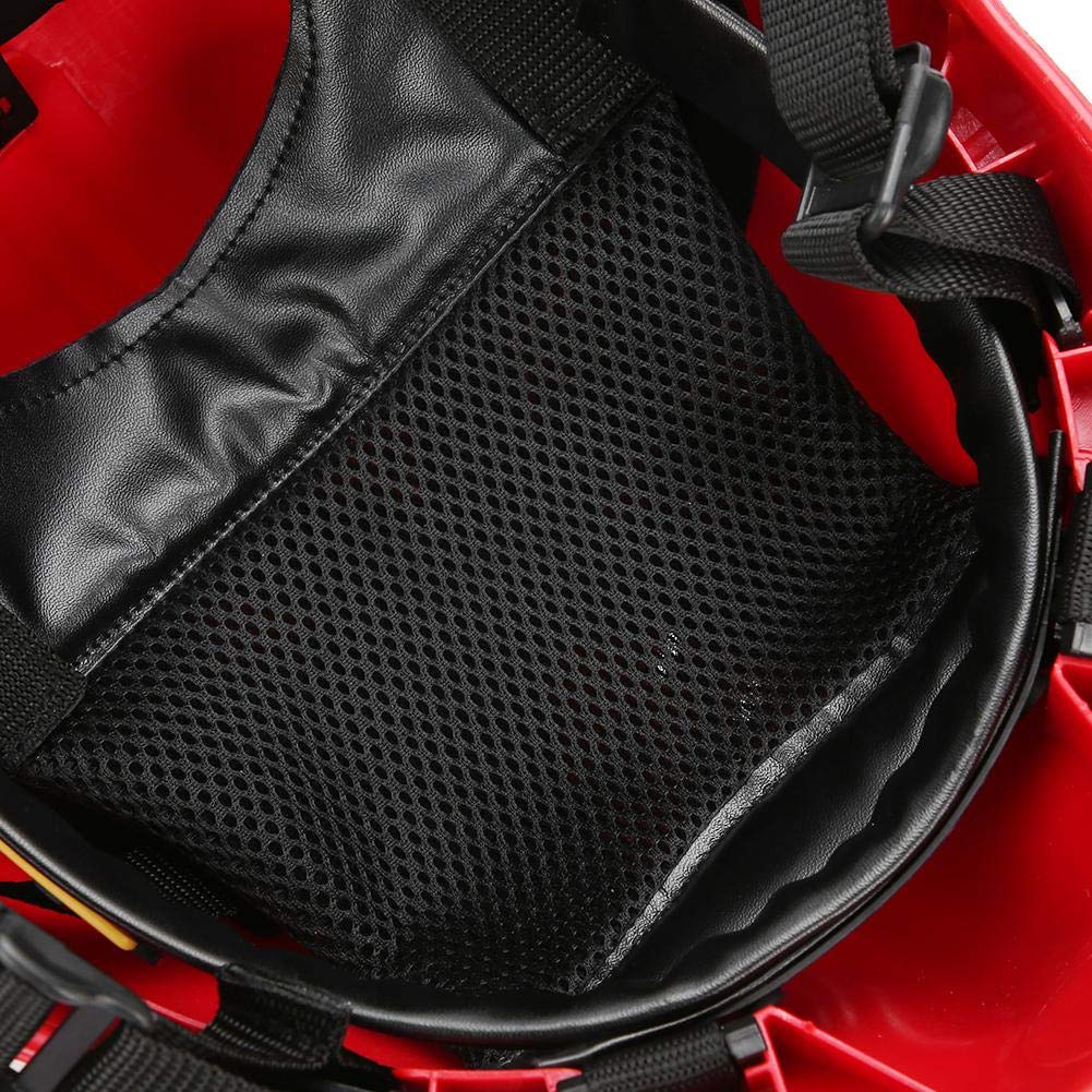 Retenedor de Gafas para Sombreros, Cascos de Seguridad de Rescate Cascos de protección antiincendios para Bomberos con Faro y Gafas Sombreros para Trabajadores de la construcción