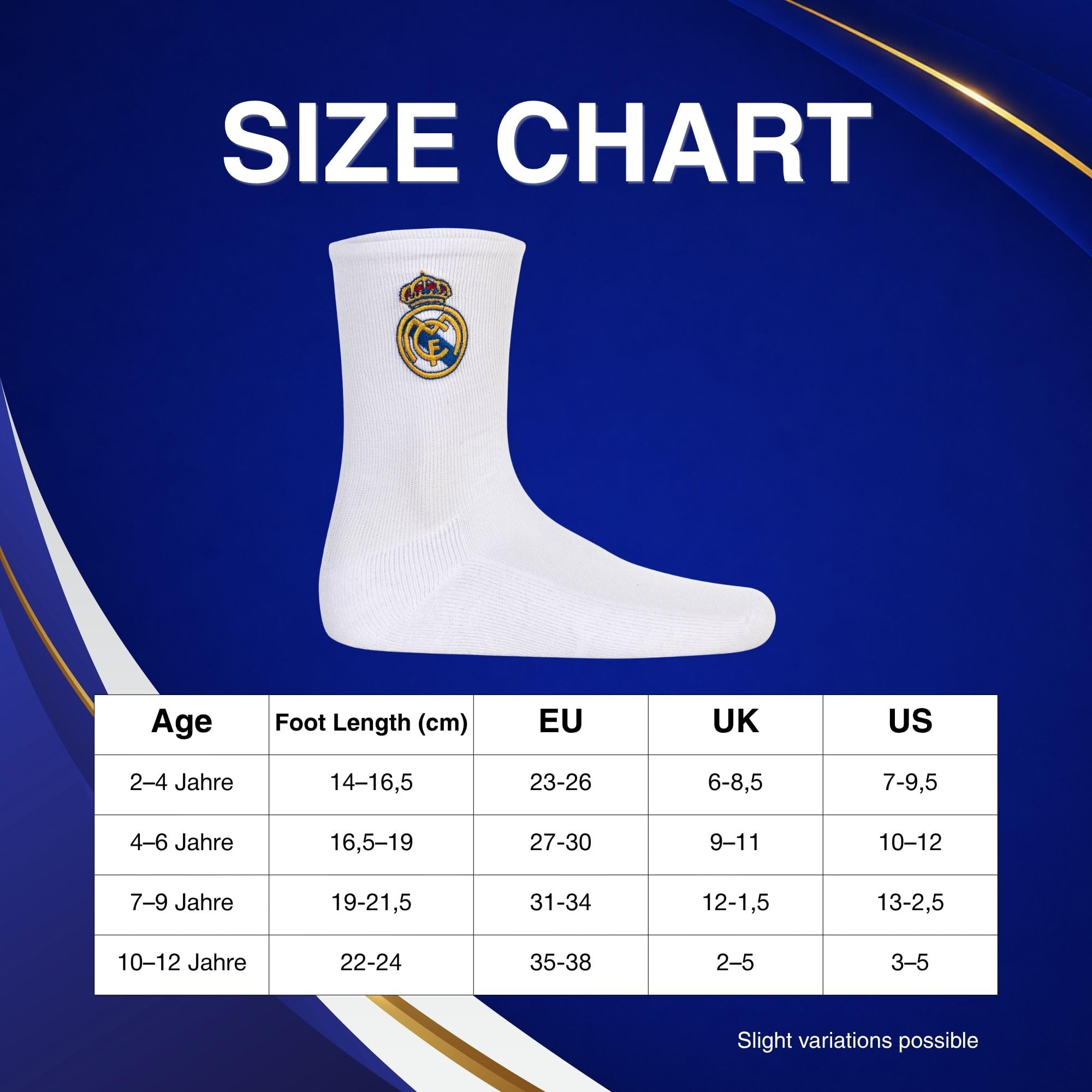 Real Madrid Calcetines Niños Pack 5 | Licencia Oficial | Algodón | Logo Bordado | Regalo Aficionados