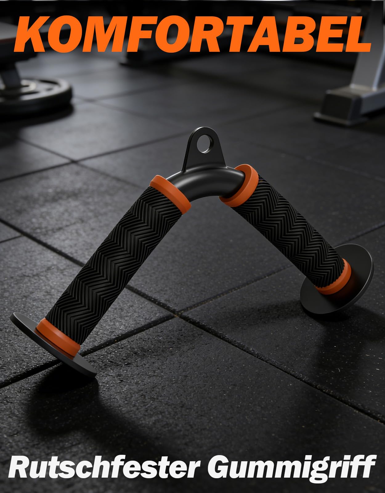Fitarc Trizeps V-Bar Kabelzuggriff Für Gym & Home Workouts, Trizeps Pushdown Griff Mit Rutschfesten Griffen, Orange