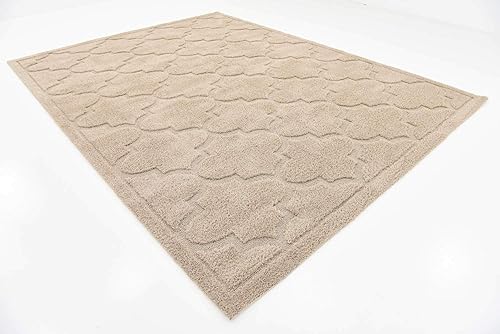 Vista 123 de Unique Loom Trellis Shag Collection Plush Geometric Modern Moroccan Lattice Green Runner Rug (2' 0 x 6' 7)