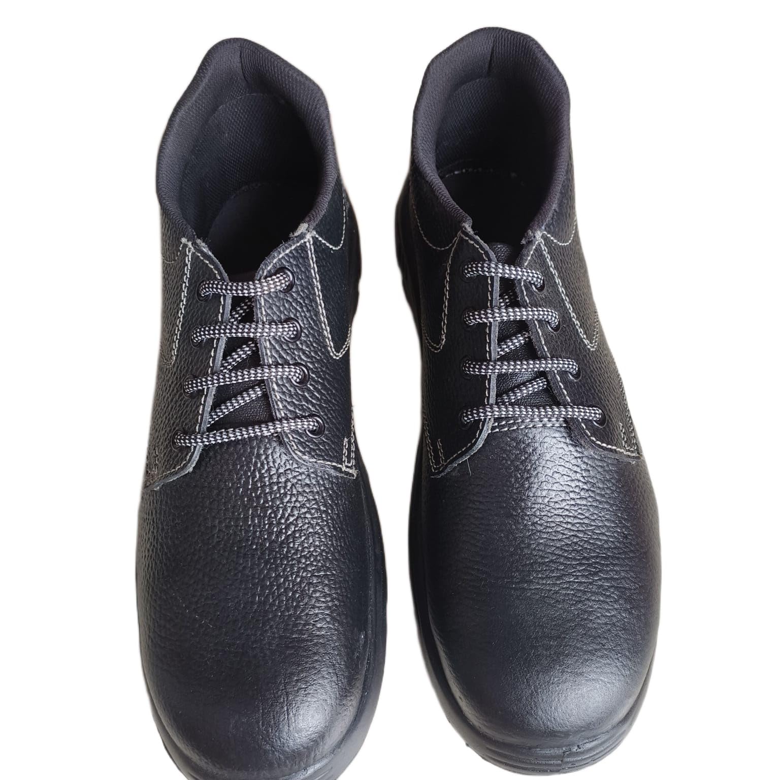 Safety Shoes Black Lace-Up Work Boots-image-10