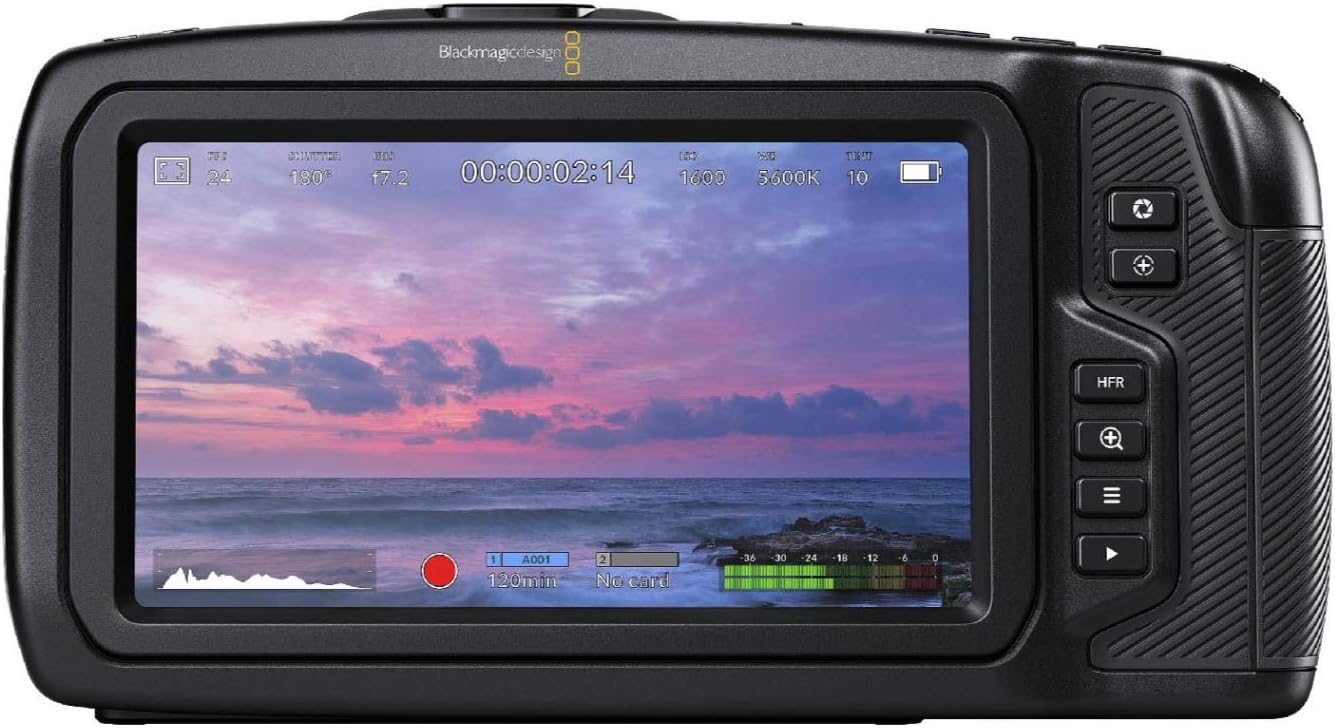 blackmagic design pocket 4k cinema camera bundle with 64gb memory card and case 3 items