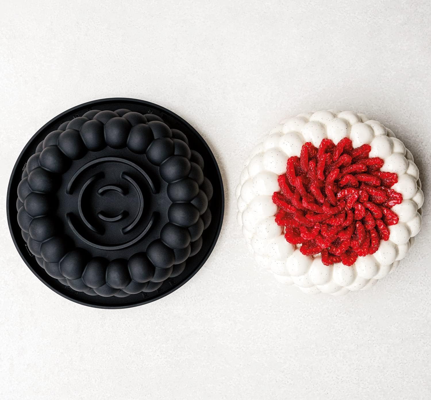 Pavoni KE088 Bubbly Round Pavocake Silicone Baking Mold Freezing Mould 7.1 Inch Diameter x 2.6 Inch High