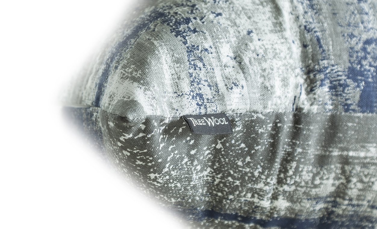 Confezione Da 2 Federe Cuscino 60x60 Cm In Cotone | Design Brush Art Blu Navy | Ideale Per Salotto E Camera - Foto 4