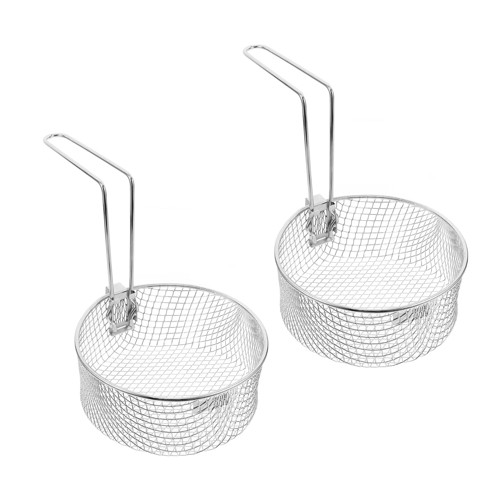 Panier à friture en acier inoxydable Gatuida lot de 2 filtres ronds
