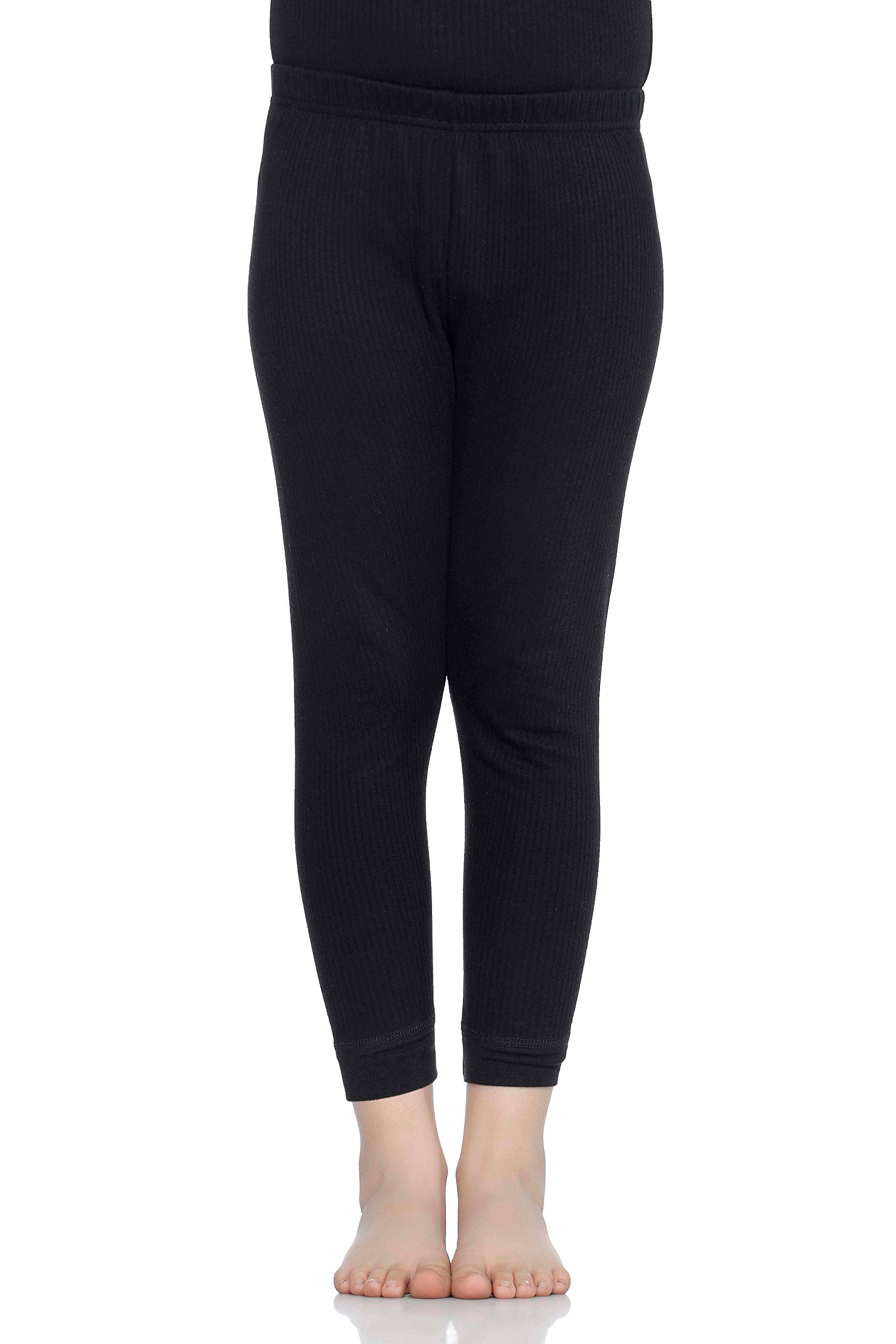 Bodycare Insider Anti-Bacterial Solid Kids Thermal Top & Bottom Set Black - Image 5 thumbnail