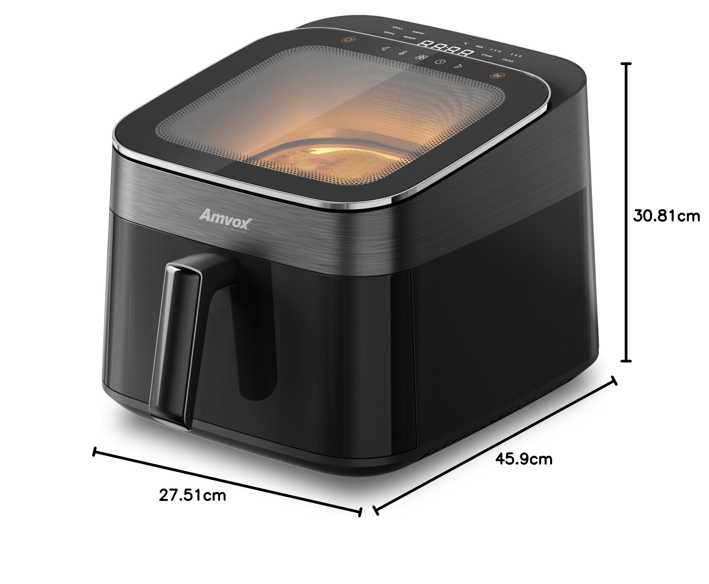Amvox Air Fryer ARF 1465 Turbo Black 110V : Amazon.com.br: Cozinha