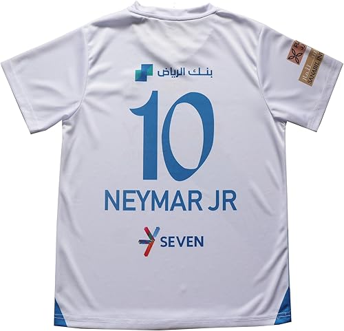 Miniatura 3 de ORGBRAIN Hilal Riyadh Al Away Neymar - Juego de calcetines cortos de fútbol para niños, 20232024, tallas juveniles