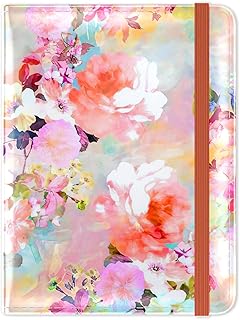 Passport and Vaccine Card Holder Combo, Passport Holder with Vaccine Card Slot, Passport Cover Case with RFID Blocking, Leather Travel Documents Organizer Protector for Women, Pink Floral
