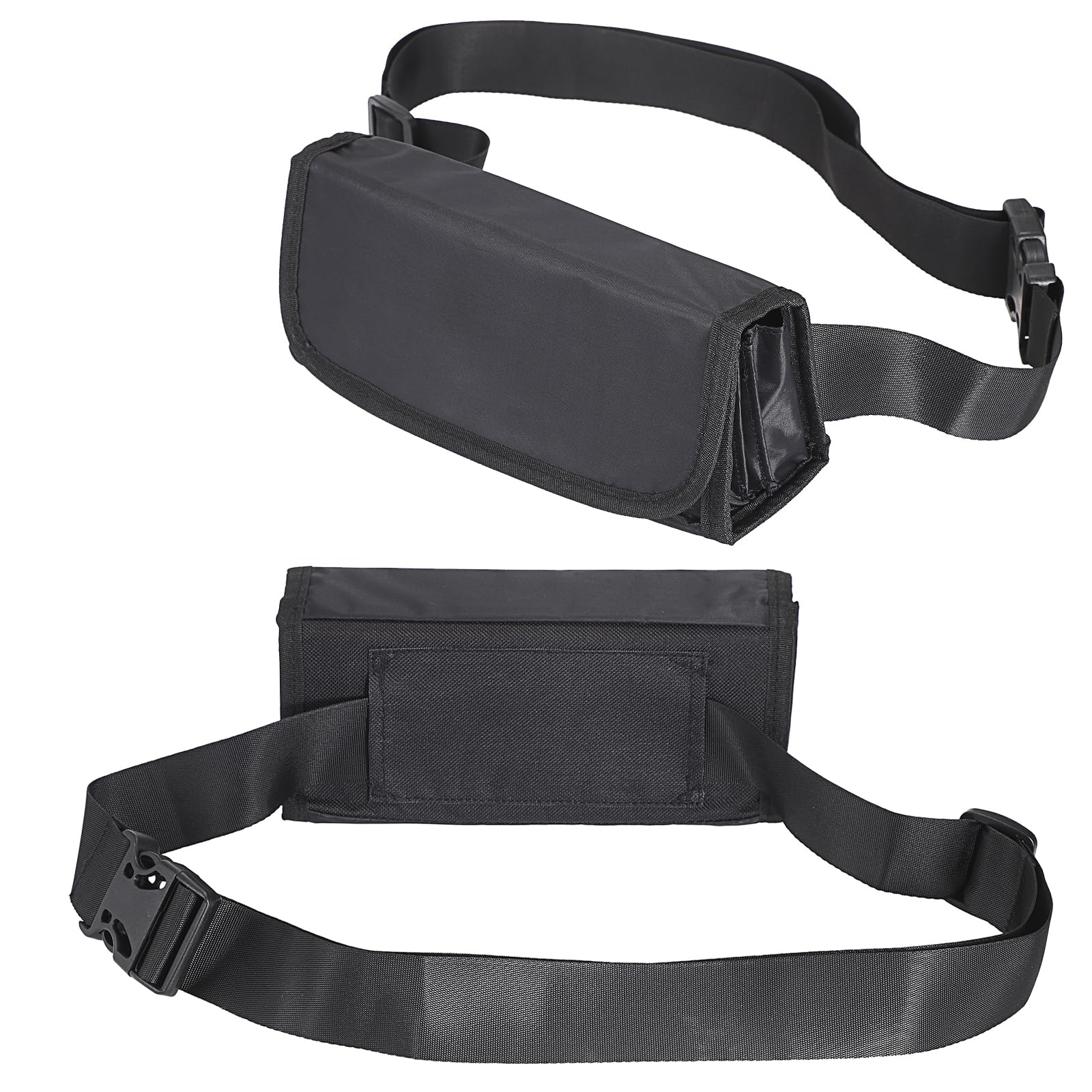 Porte-Monnaie Euro Sac de Rangement de Pièces avec Ceinture de Transport Noir